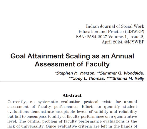 01 Goal Attainment Scaling as an Annual Assessment of Faculty